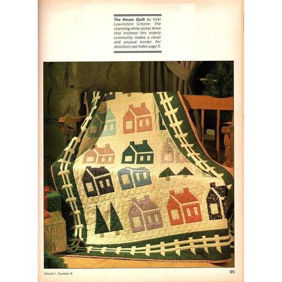 Traditional Quilter Magazine December 1989 Quilt Patterns Christmas Classics - Picture 2 of 3